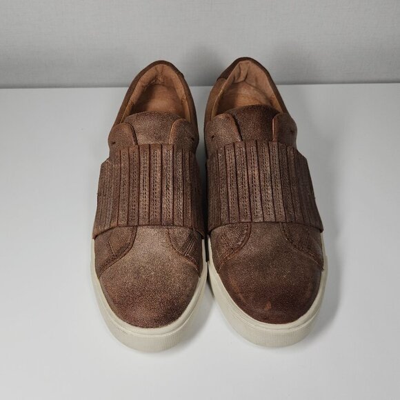 Frye Shoes Ivy Gore Slip on Shoes Women's Size 8M Chocolate Brown - Picture 3 of 11